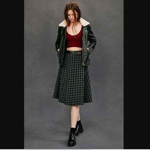 Lucca Couture Women's Full Plaid Midi Skirt
